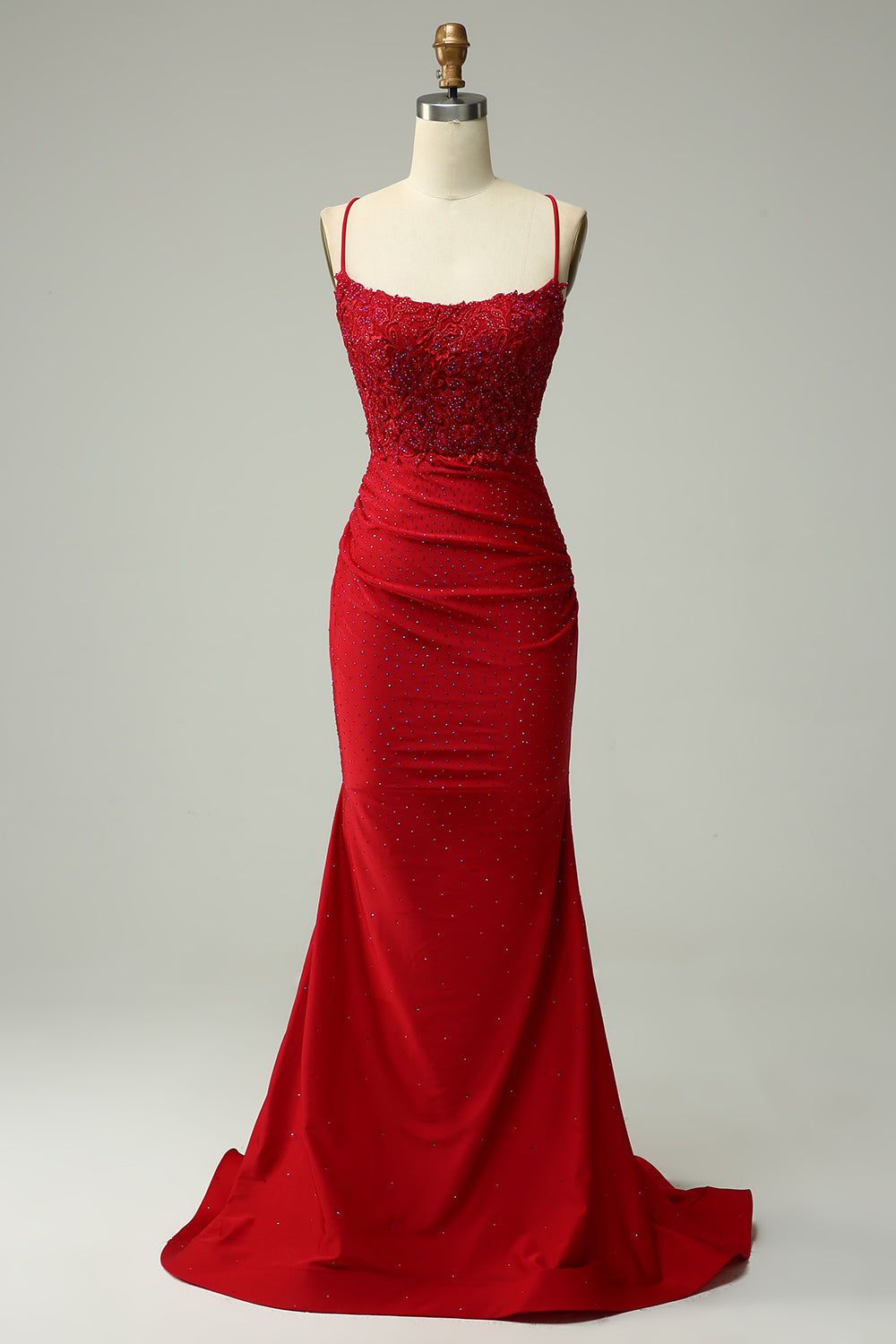 Sparkly Dark Green Mermaid Halter Long Formal Dress with Beading