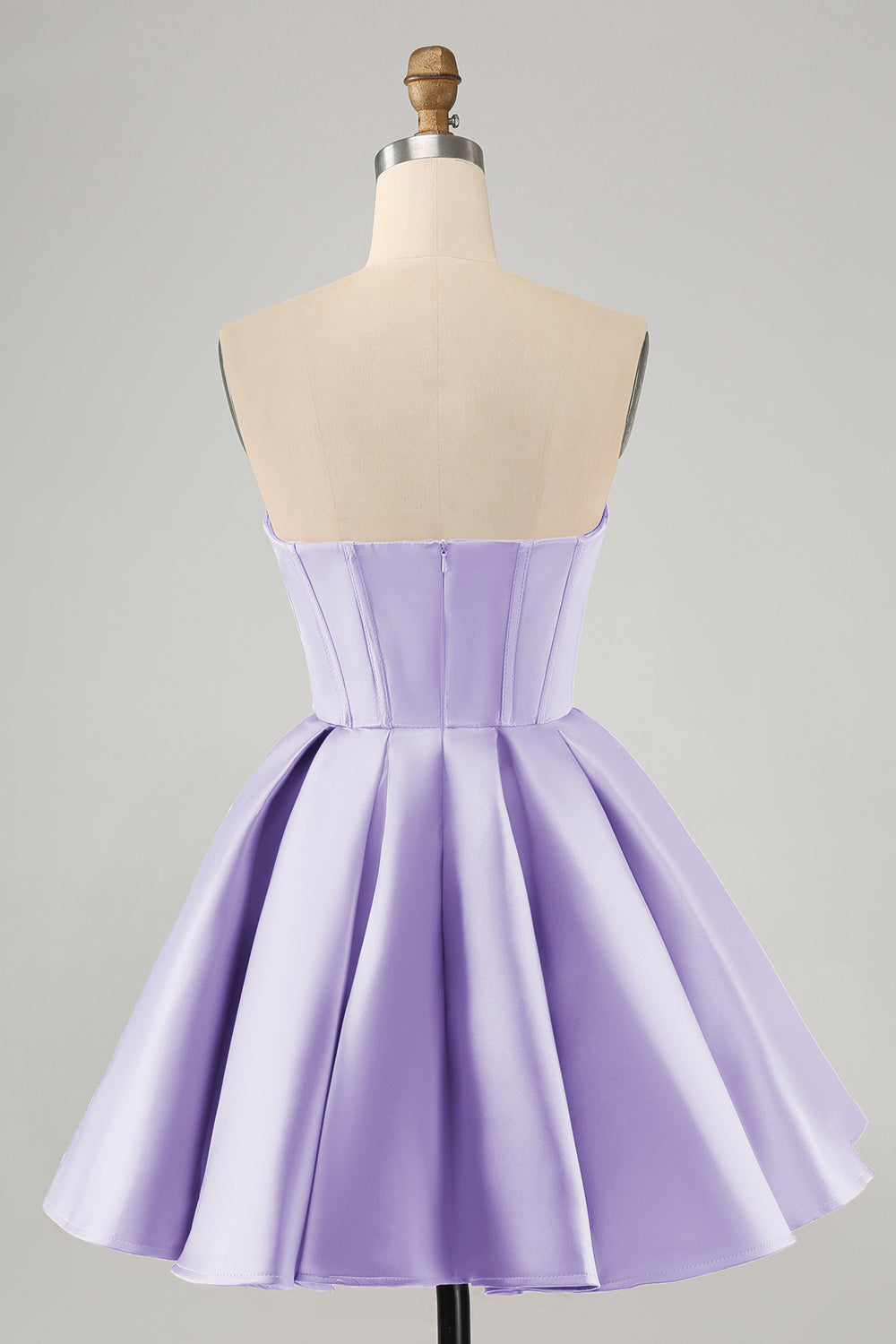 Cute Fuchsia A Line Sweetheart Corset Cocktail Dress with Beading