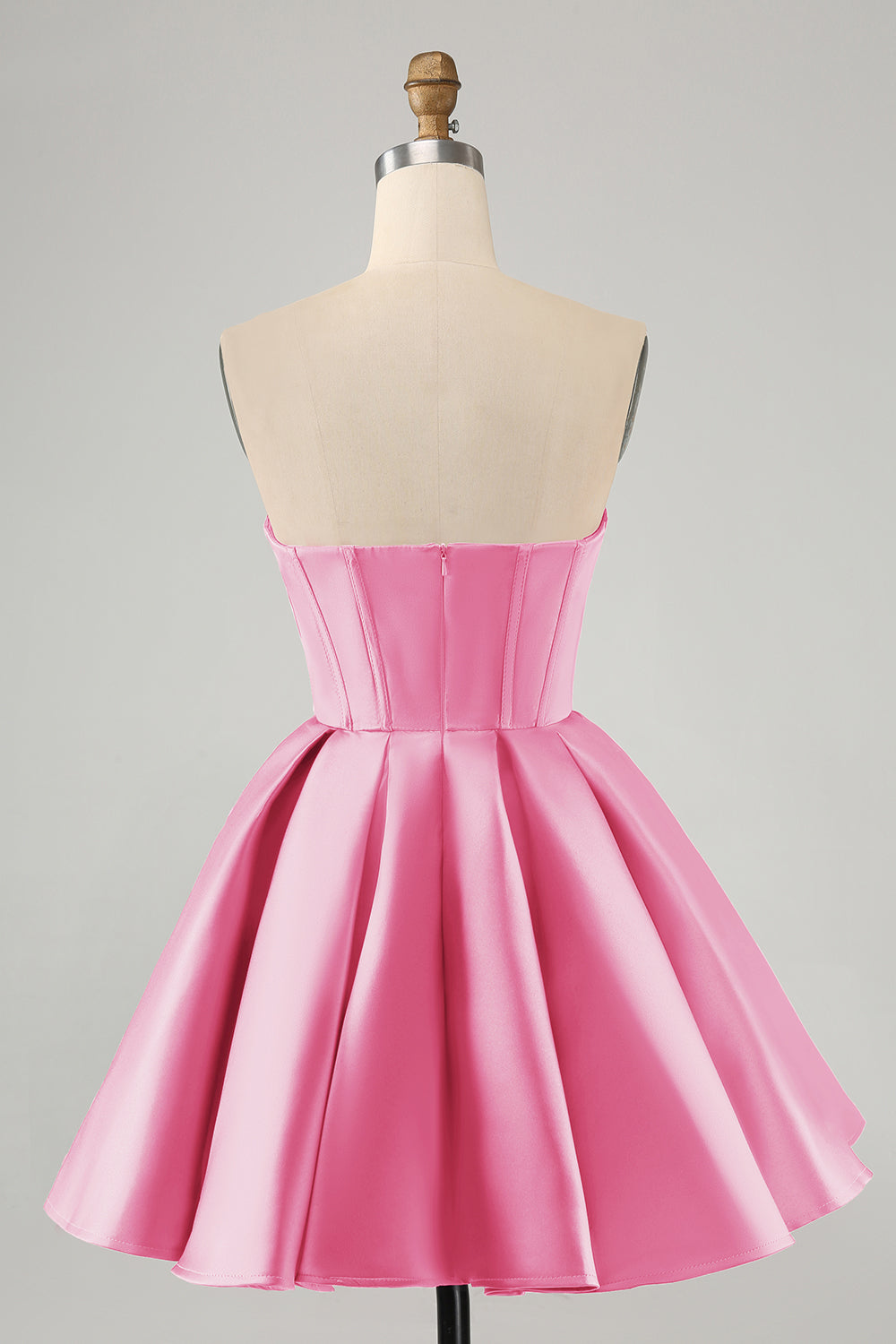 Cute A Line Sweetheart Corset Fuchsia Cocktail Dress with Beading