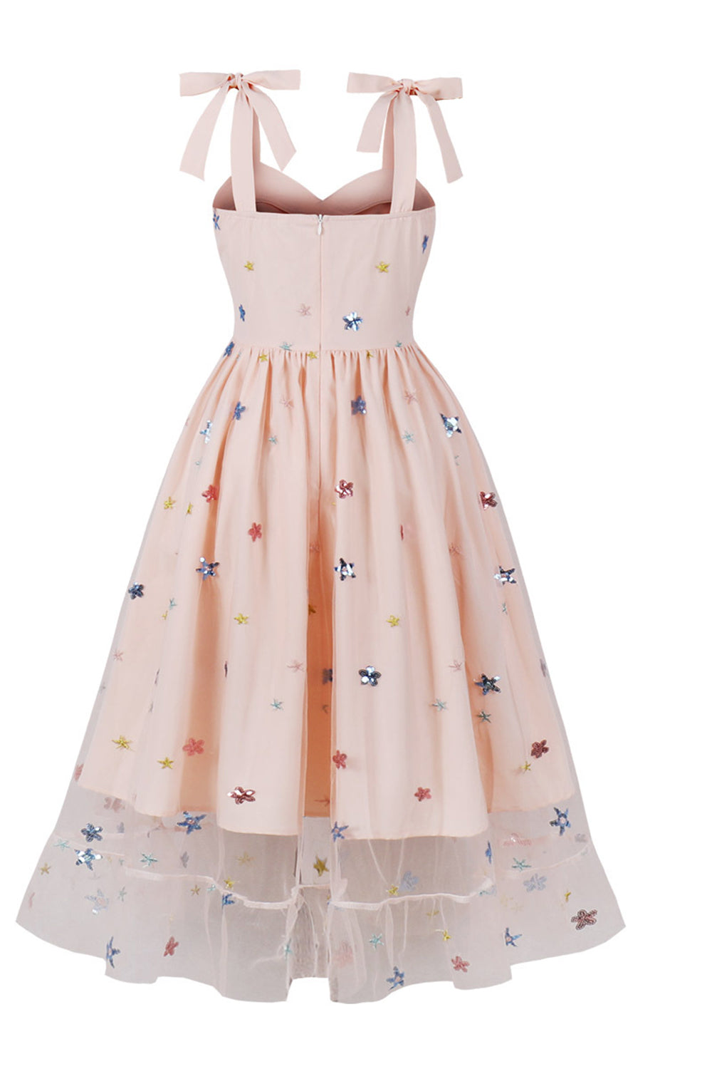 Black Pin Up 1950s Vintage Dress with Stars