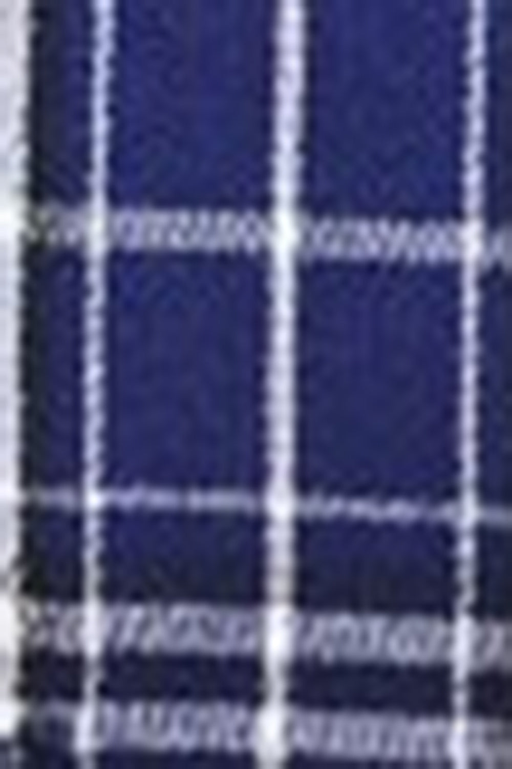 Royal Blue Plaid Peak Lapel Double Breasted 2 Piece Men's Suits