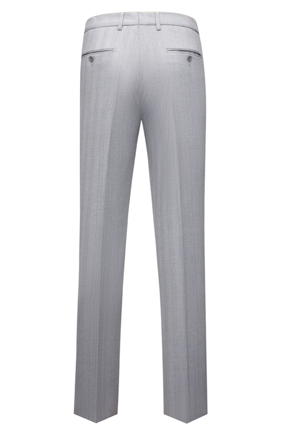 Simple Grey Shawl Lapel 3 Piece Men's Formal Suits