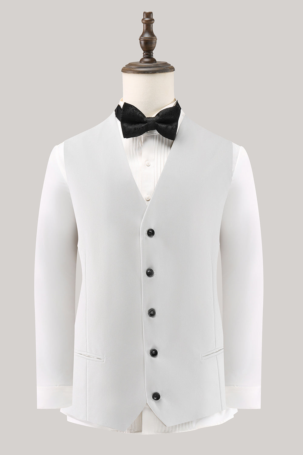 White Shawl Lapel 3 Piece One Button Men's Formal Suits