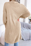 Knitted Long Sleeve Open Front Loose Soft Cardigan Sweater