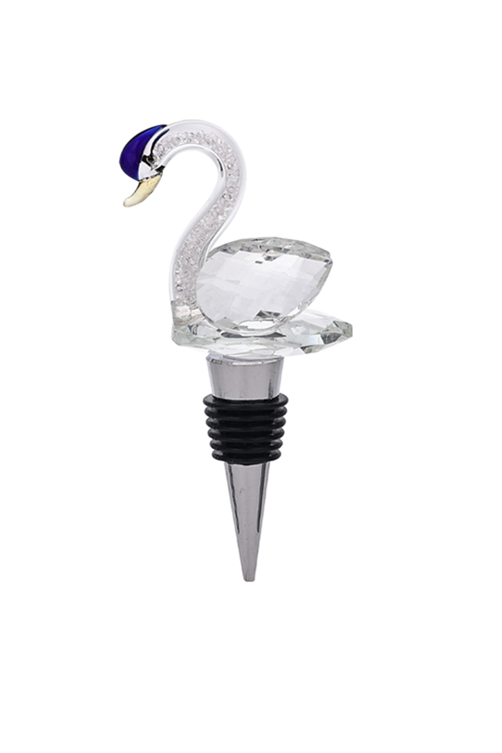 Red Swan Shaped Transparent Wine bottle Stopper