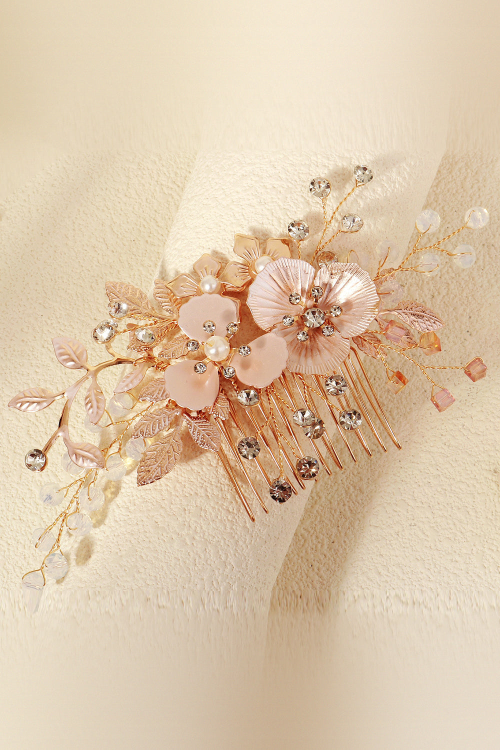 Flower Crystal Pearl Rhinestone Wedding Hair Clip