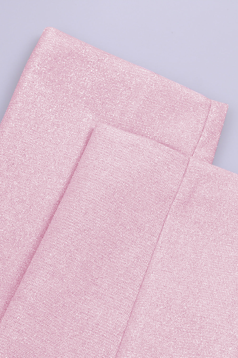 Glitter Pink Notched Lapel Women Blazer