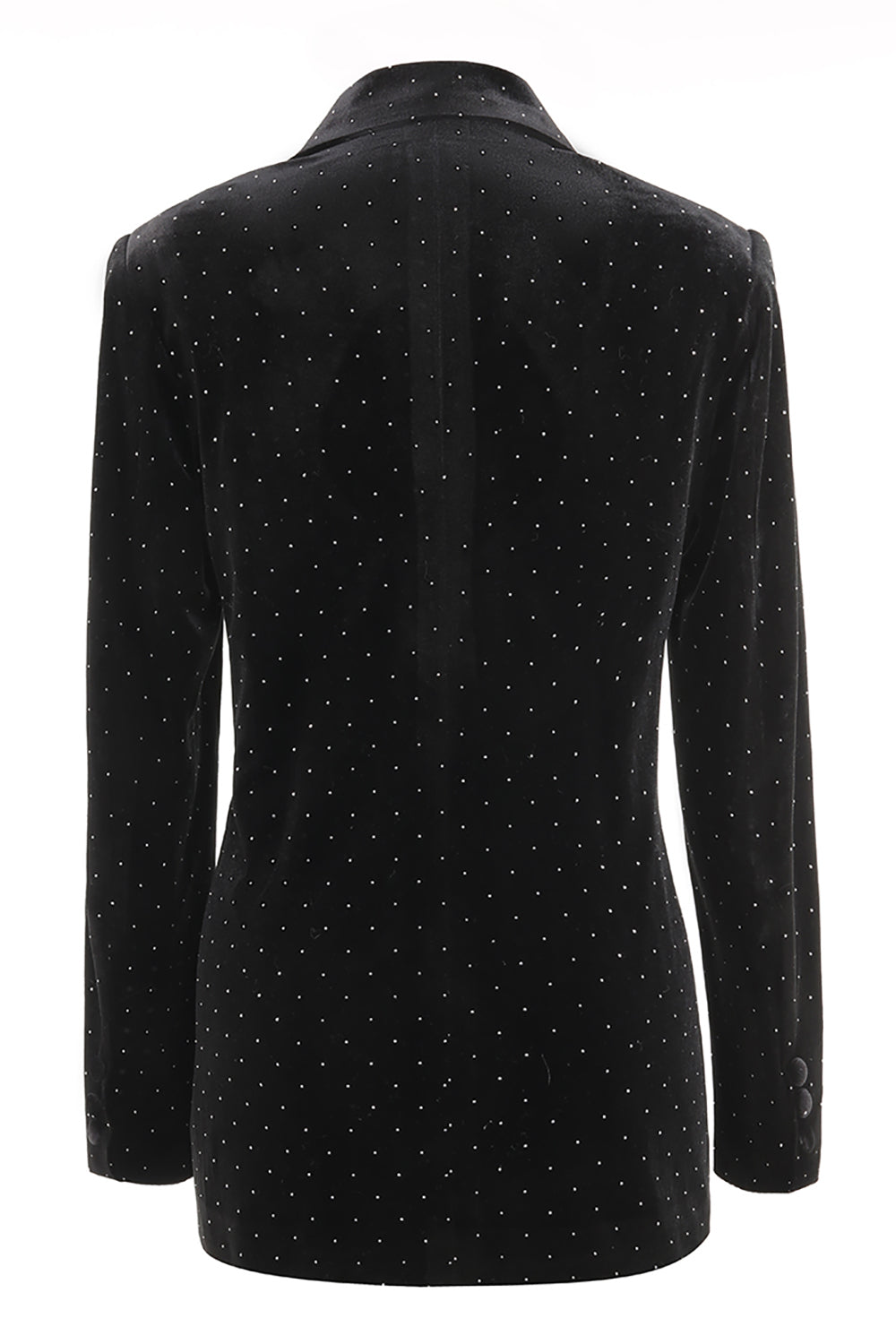 Black Polk Dots Single-breasted Peak Lapel 2 Piece Women's Formal Suit