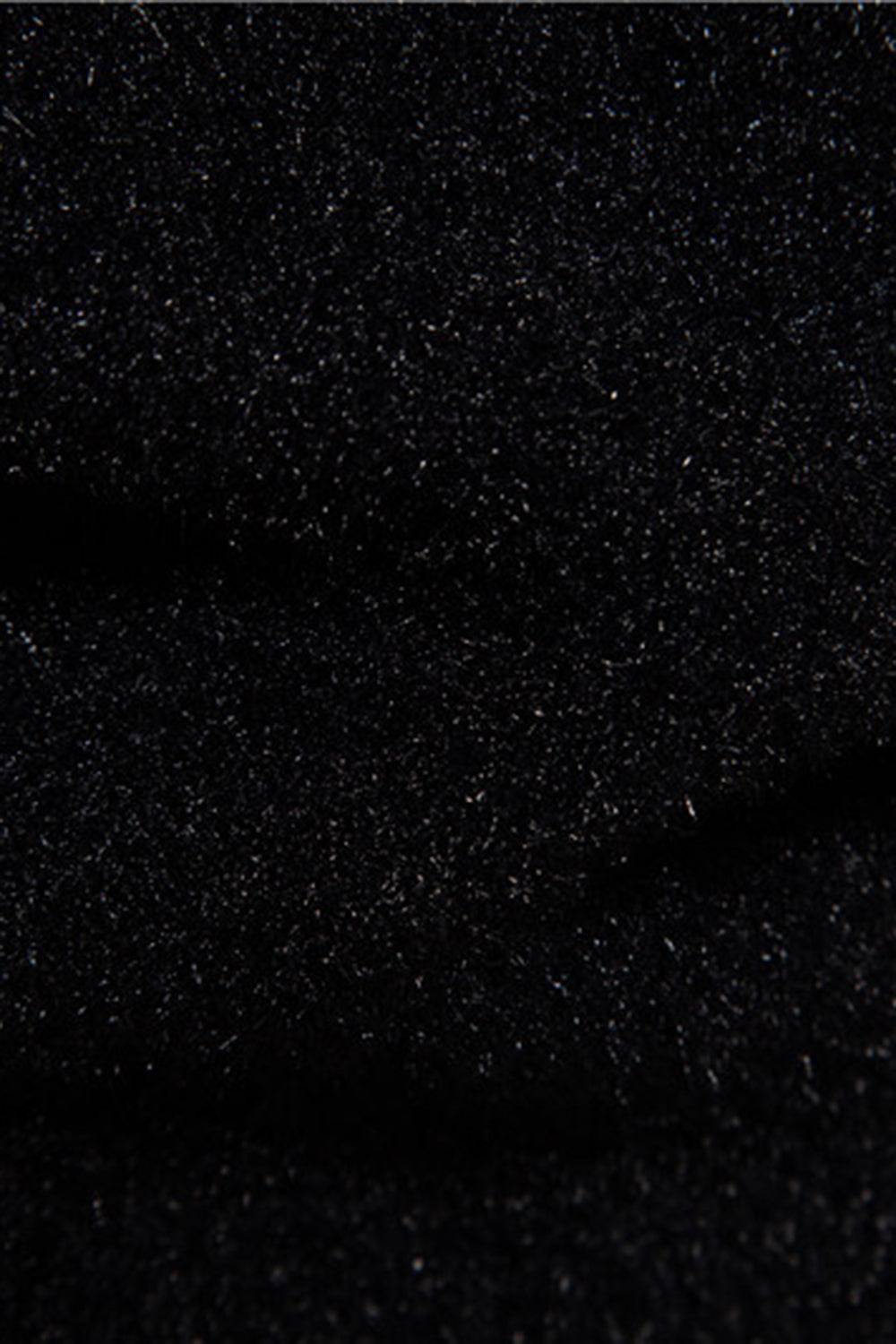 Men's Black Slim-fit Crew Neck Christmas Deer Print Sweater