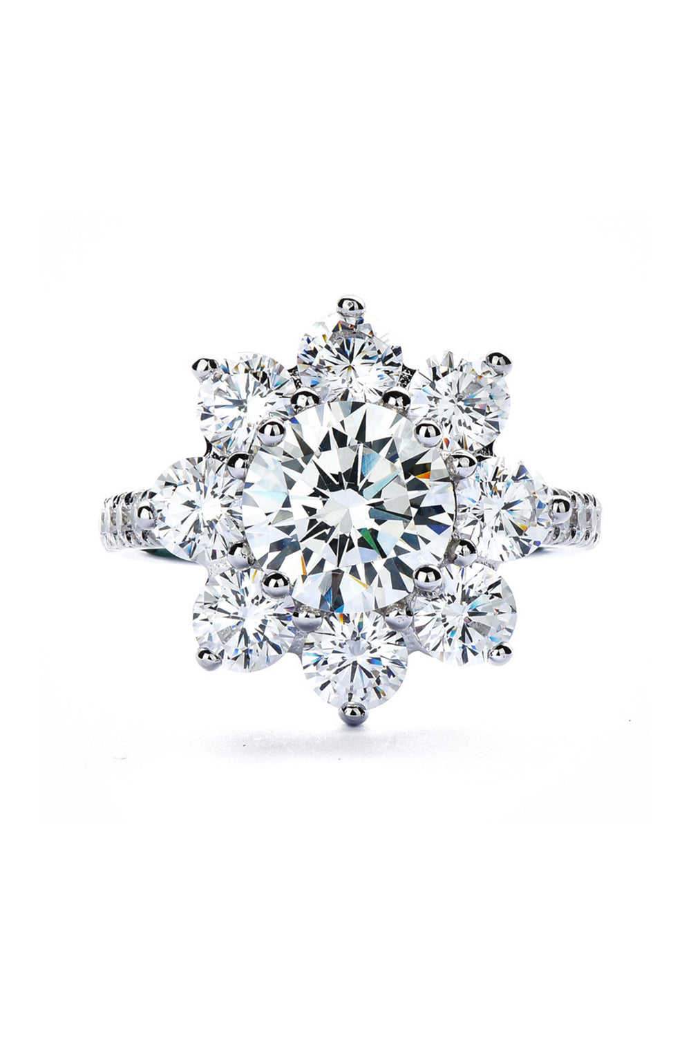 Silver Glitter 4 Pieces Jewelry Set