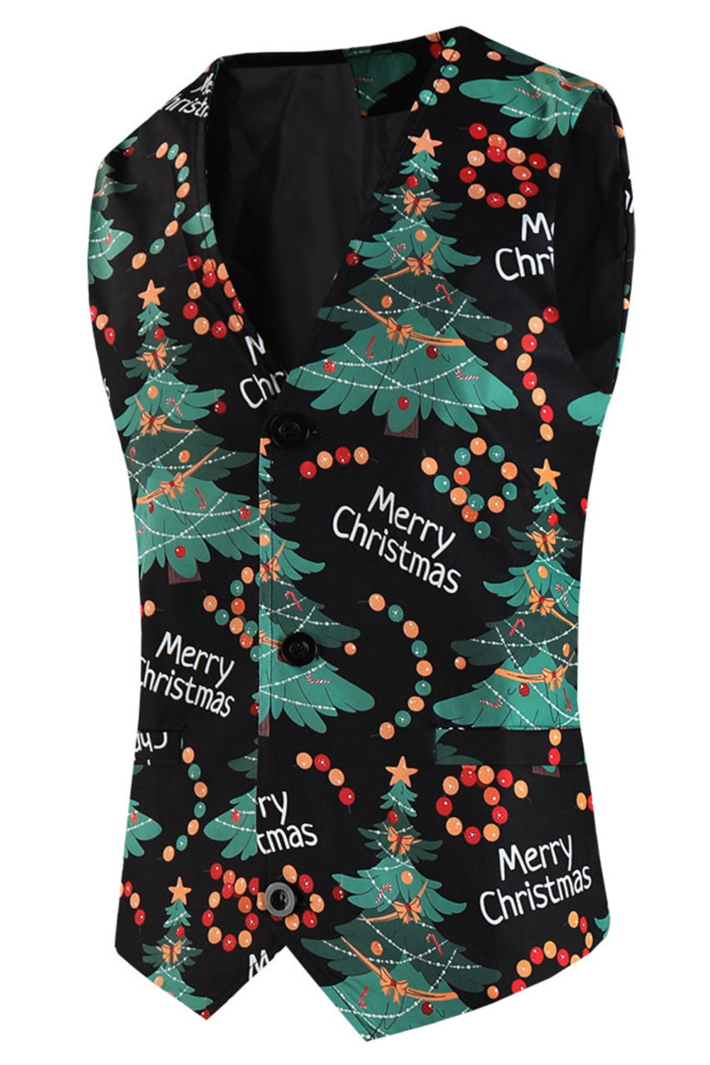 Dark Green 3-Piece Men's Suit for Christmas Party