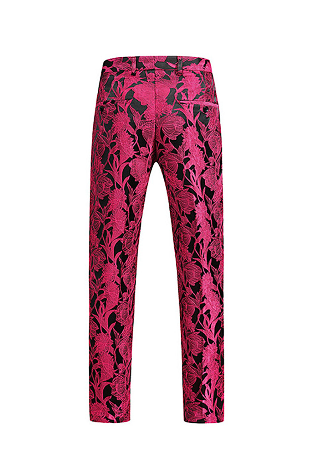 Black Jacquard 3 Pieces Shawl Lapel Single-breasted Men's Formal Suits