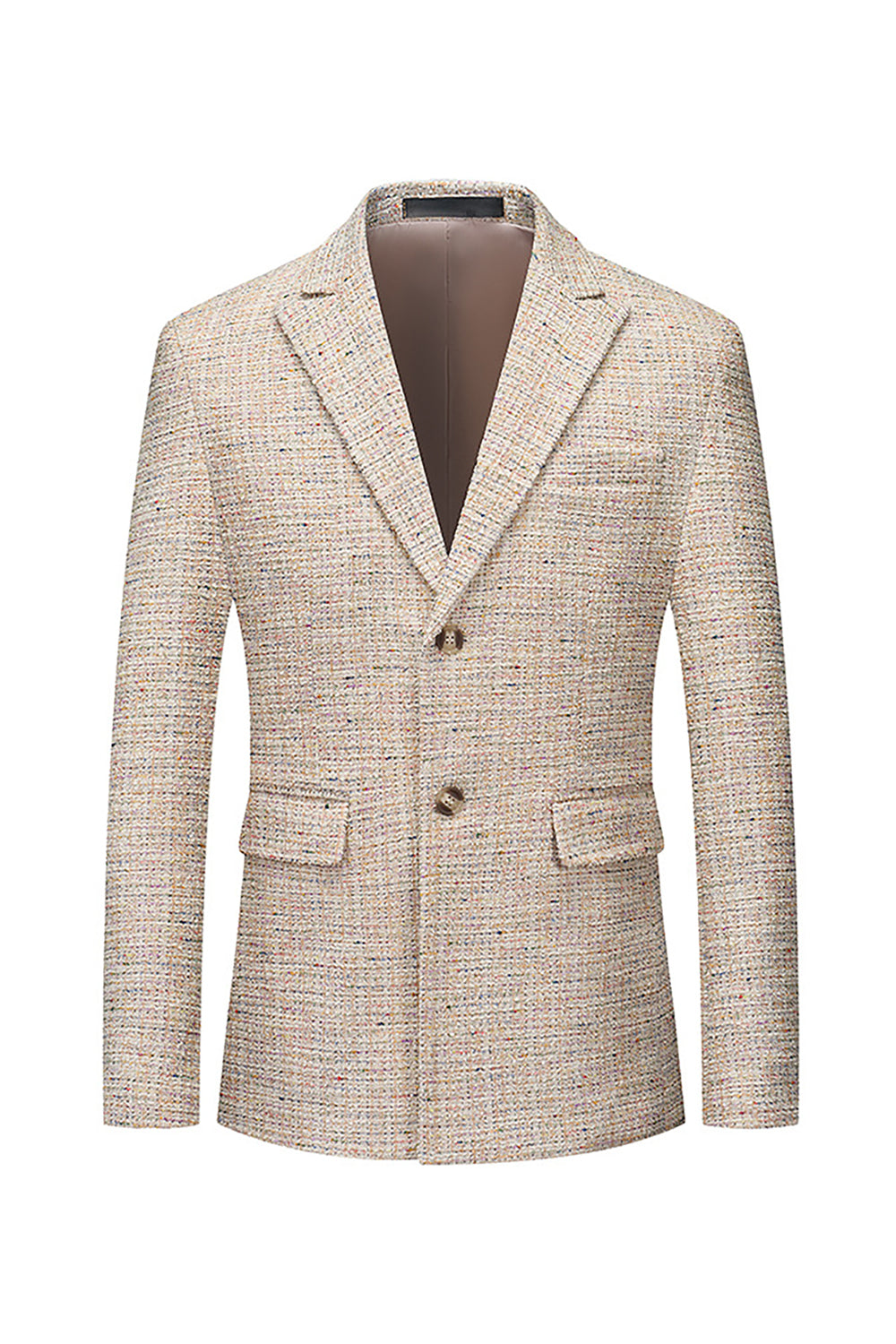 Grey Peak Lapels Single Breasted Men's Formal Blazer