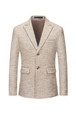 Grey Peak Lapels Single Breasted Men's Formal Blazer