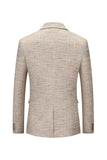 Grey Peak Lapels Single Breasted Men's Formal Blazer