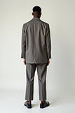 Grey 2 Piece Notched Lapel Men's Formal Suits