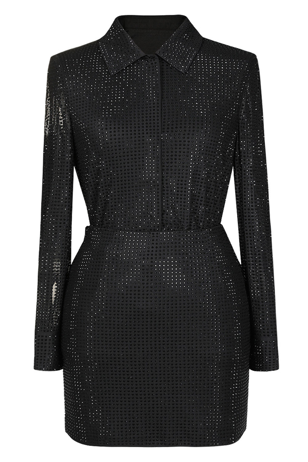 Sparkly Black 2-Piece Beaded Women Formal Suits