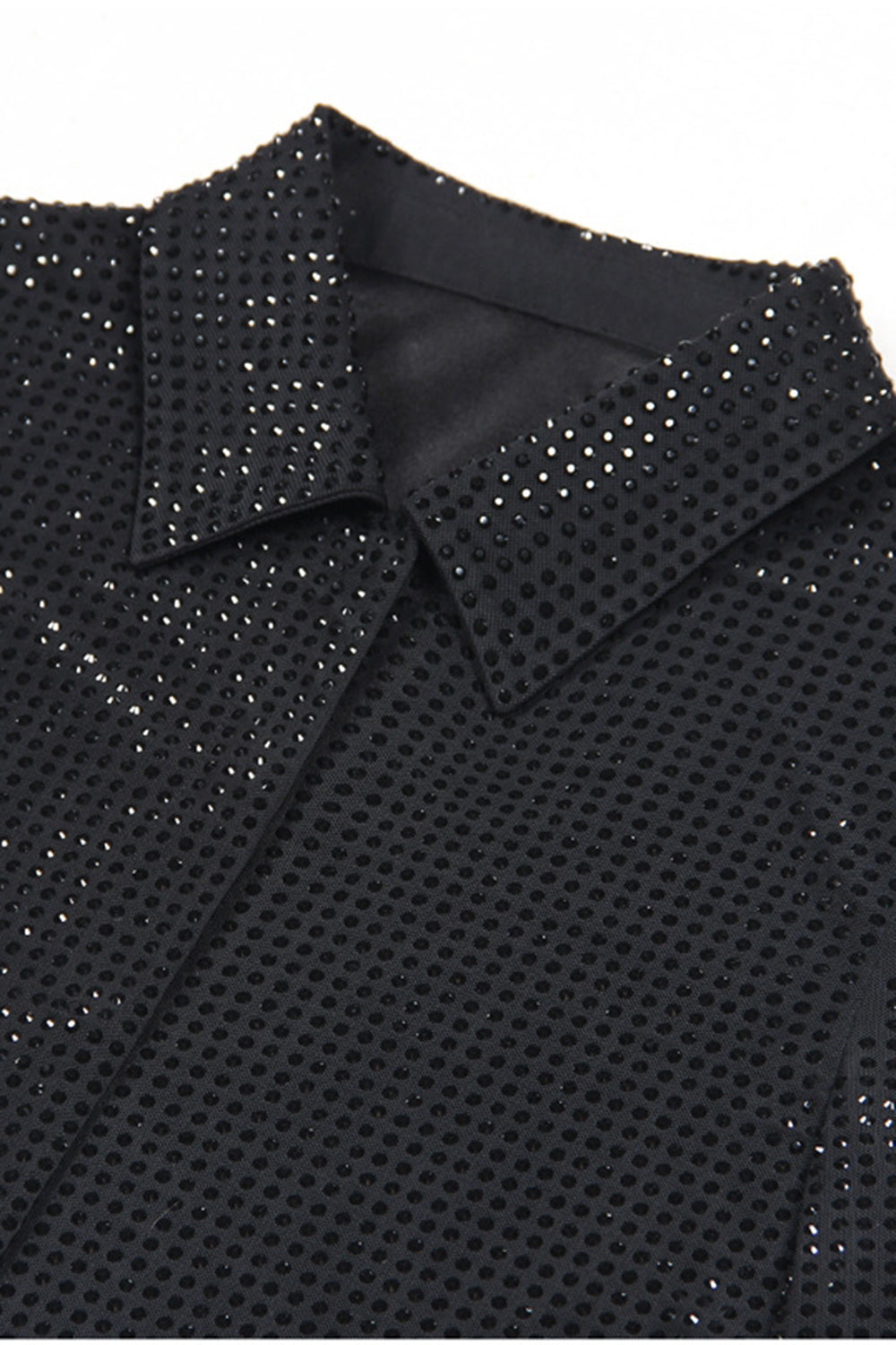 Sparkly Black 2-Piece Beaded Women Formal Suits