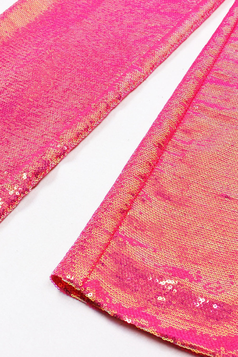 Sparkly Fuchsia 2 Piece Peak Lapel Women Formal Suits with Pockets