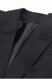 Black 2-Piece Peak Lapel Single Breasted Women Formal Suits
