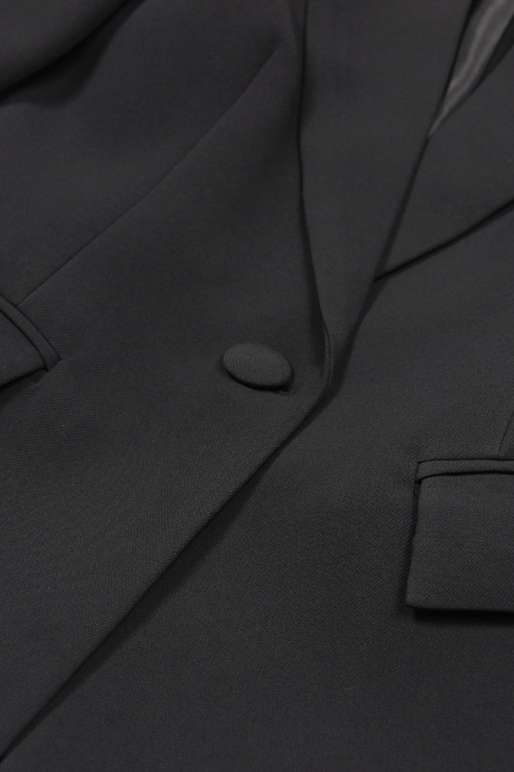 Black 2-Piece Peak Lapel Single Breasted Women Formal Suits