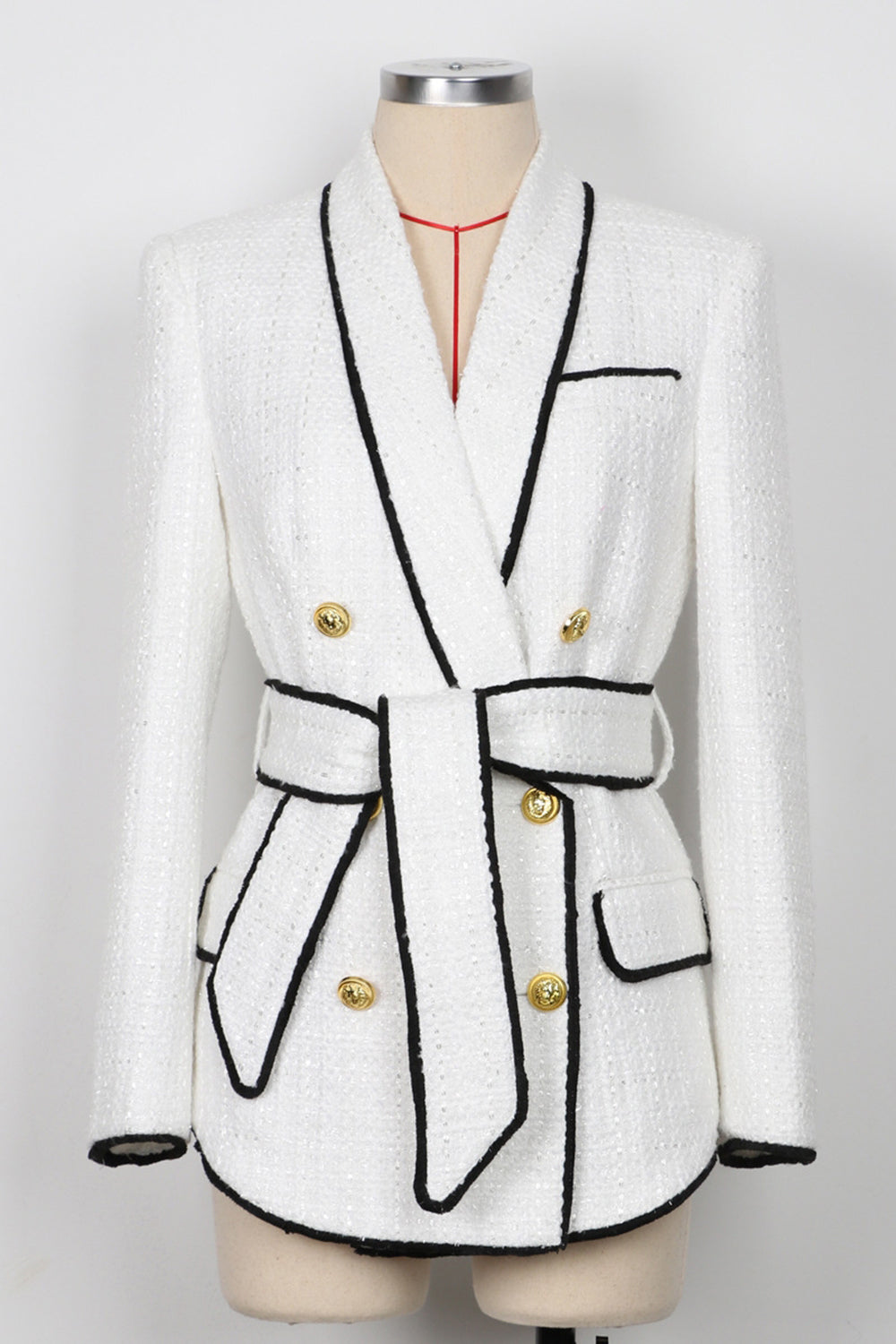 Black 2-Piece Shawl Lapel Double Breasted Women Formal Suits