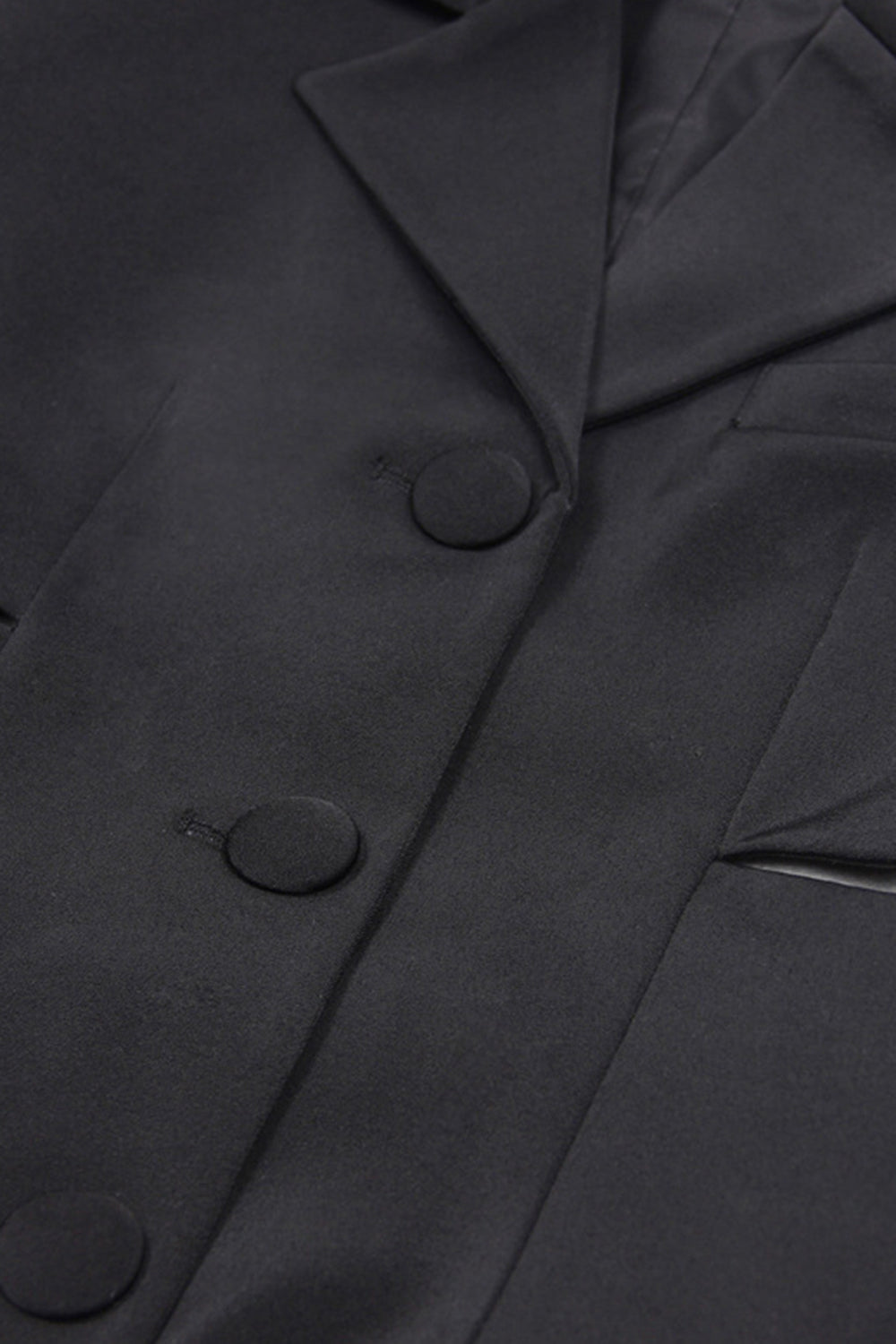 Black Notched Lapel Cut Out Women Formal Suits with Bow