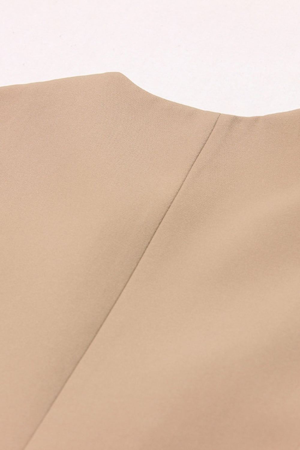 White Peak Lapel Sleeveless Satin Women Formal Blazer