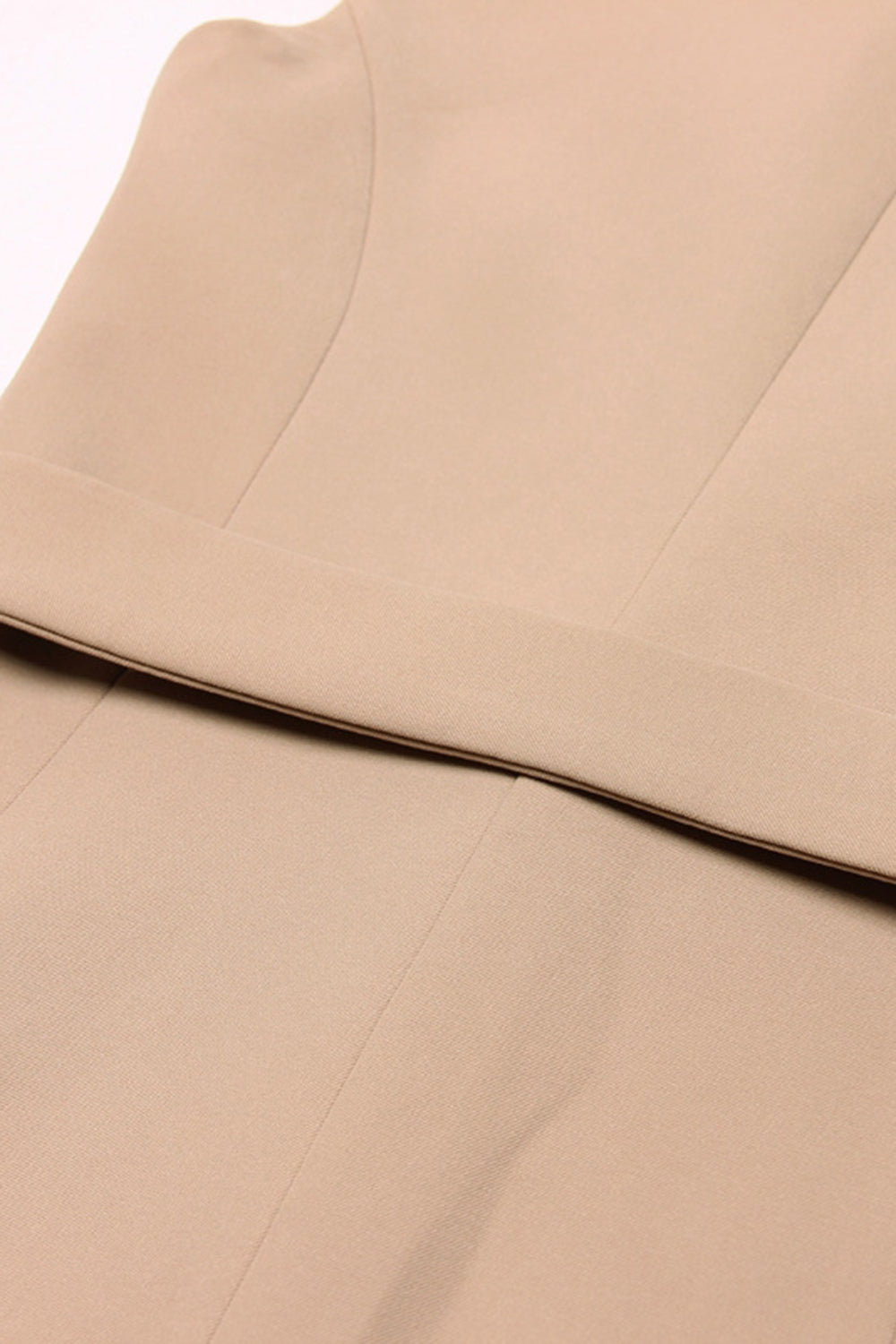 White Peak Lapel Sleeveless Satin Women Formal Blazer