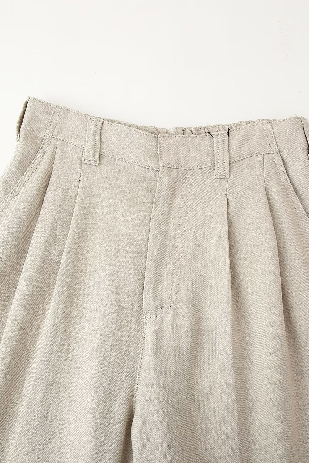 Kahki 2 Piece Peak Lapek Sleeveless Women Formal Suits