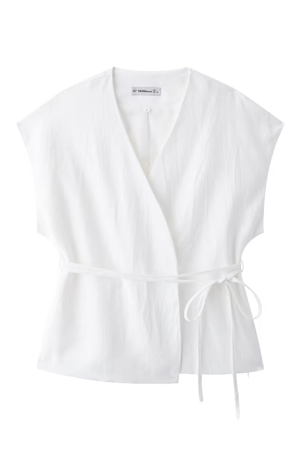 Black 2 Piece Sleeveless V Neck Women Formal Suits with Strings