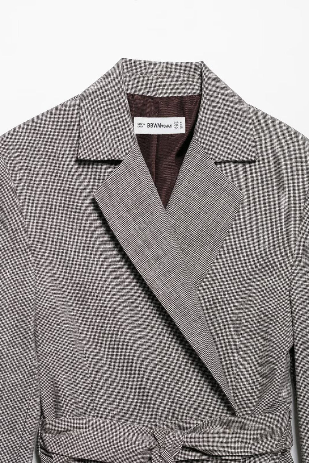 Grey 2 Piece Notched Lapel Women Formal Suits with Belts