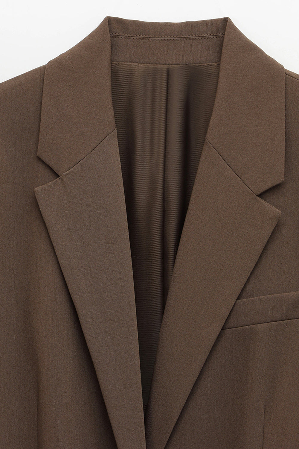 Coffee 2 Piece Notched Lapel Women Formal Suits with Belts