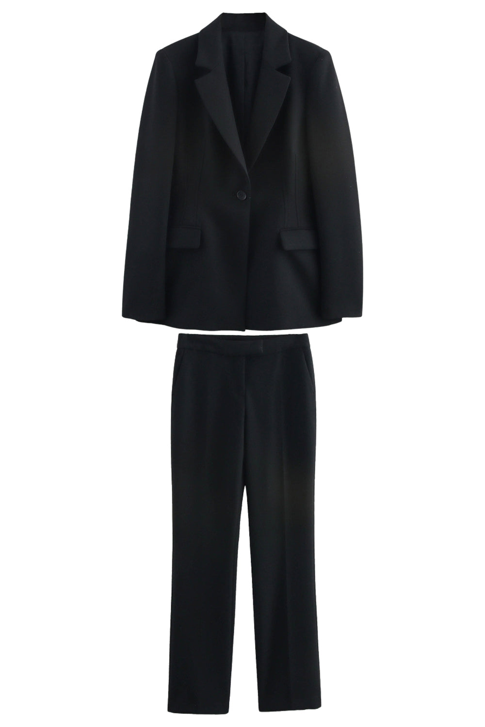 Black Single Breasted 2-Piece Notched Lapel Women Formal Suits