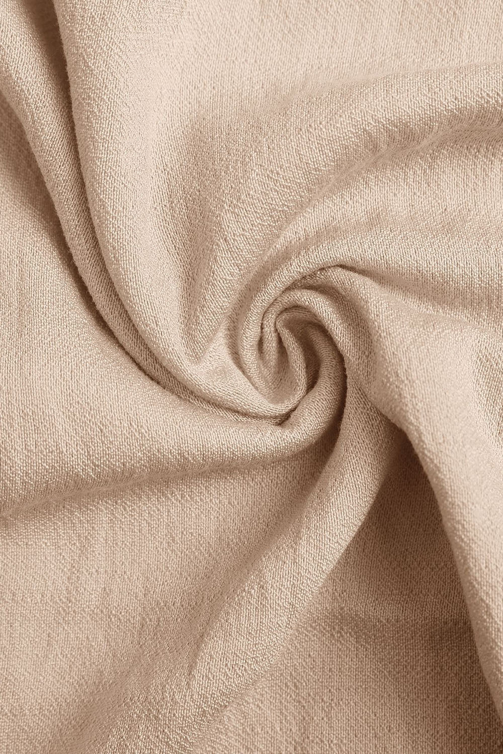 Khaki V-Neck A Line Long Summer Dress