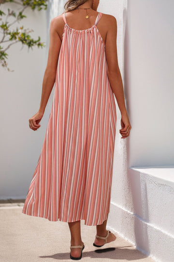 Blush A Line Spaghetti Strapless Long Summer Dress