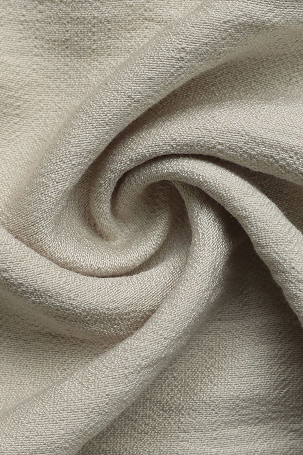 Khaki V Neck A Line Long Summer Dress with Pockets