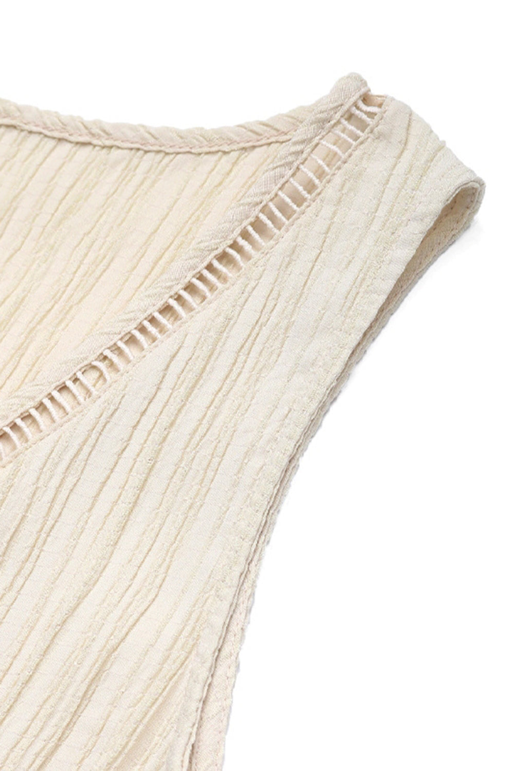 Apricot A Line V Neck Long Summer Dress with Sash