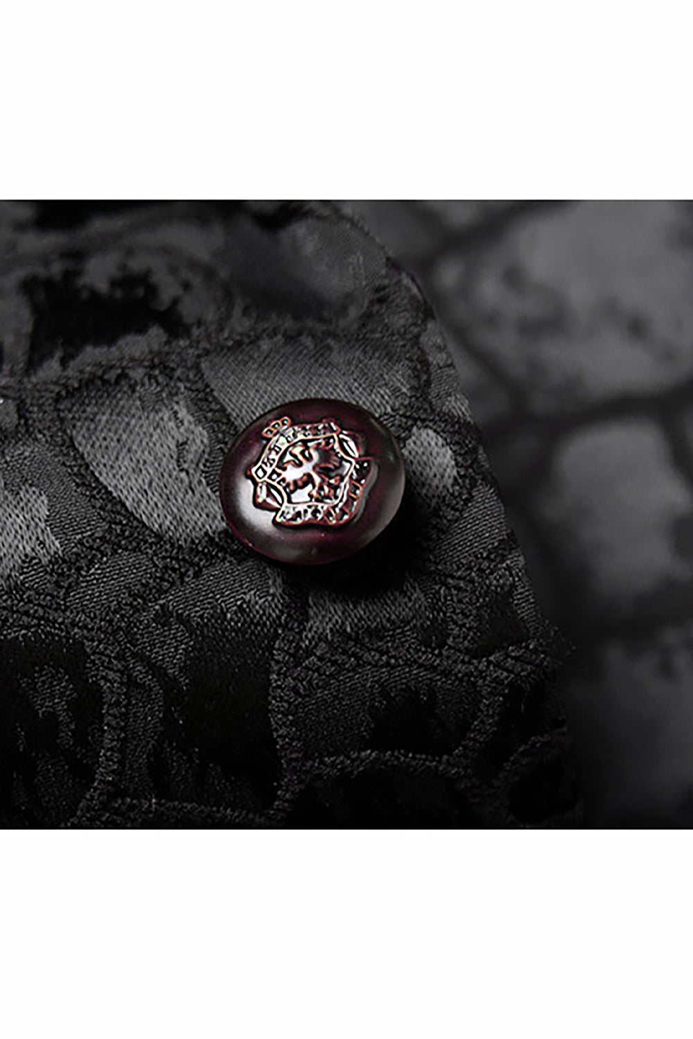 Black Jacquard Peak Lapel One Button 2 Pieces Men Formal Suit