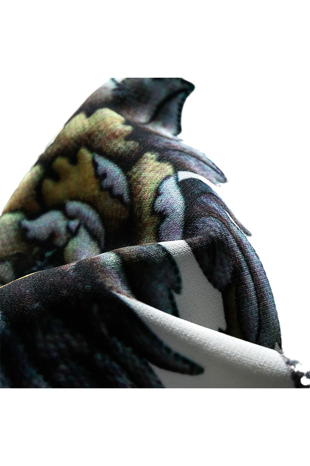 Floral White Slim Fit Notched Lapel Men's Formal Blazer