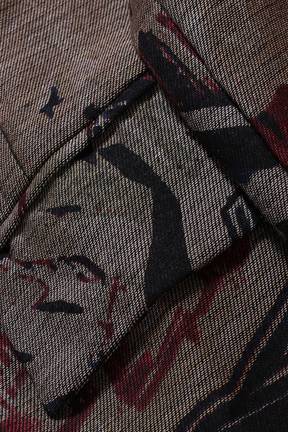 Men's Dark Coffee Notched Lapel Formal Blazer with with Pockets