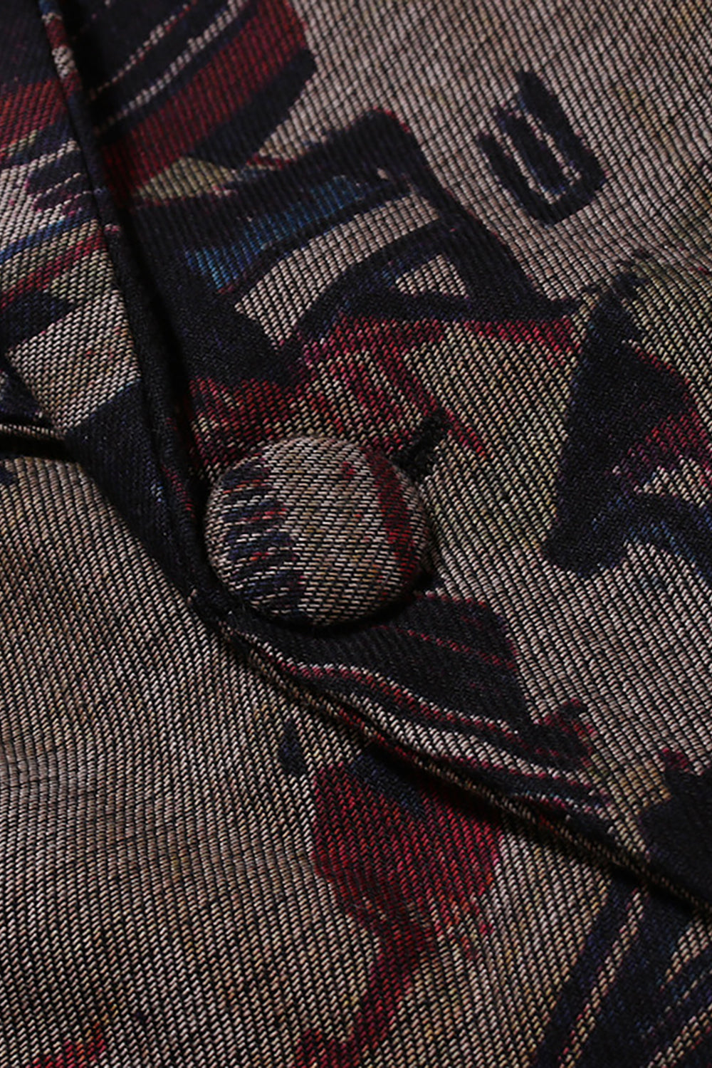 Men's Dark Coffee Notched Lapel Formal Blazer with with Pockets