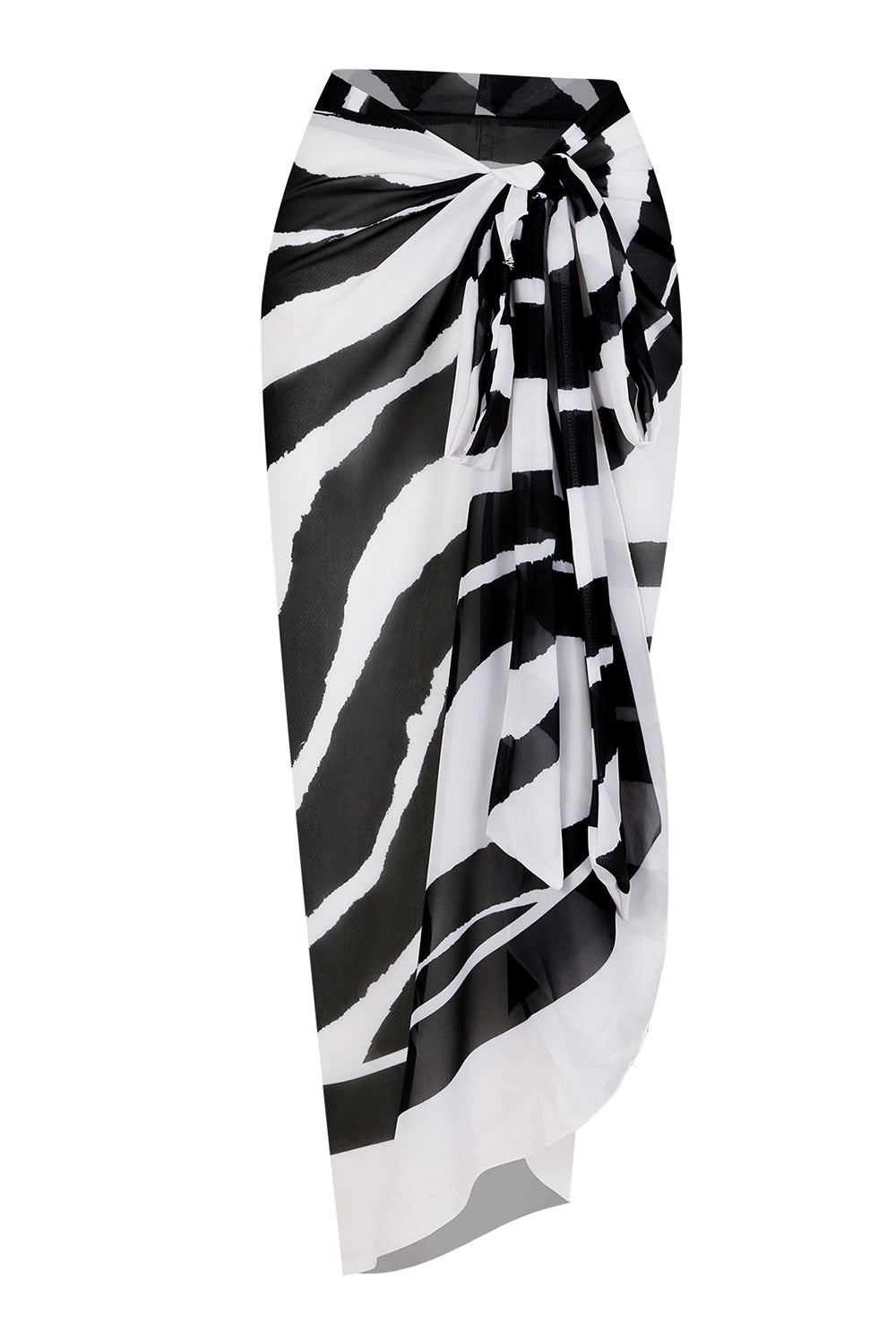 Black Halter One Piece Swimwear with Cover Up