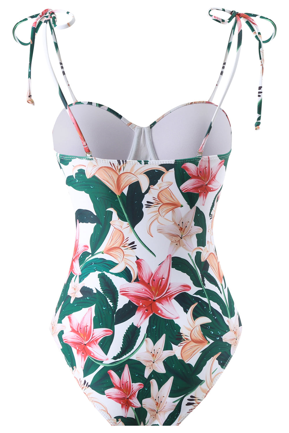 Floral Printed One Piece Beach Swimwear
