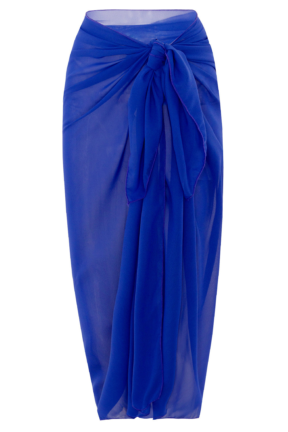 Royal Blue One Piece Spaghetti Straps Beach Swimwear with Cover Up