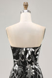 Sparkly Black Bodycon Sequins Short Cocktail Dress with Beading