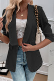 Casual White Shawl Lapel Women's Blazer