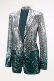 Sparkly Silver Sequins 2-piece Women Suits