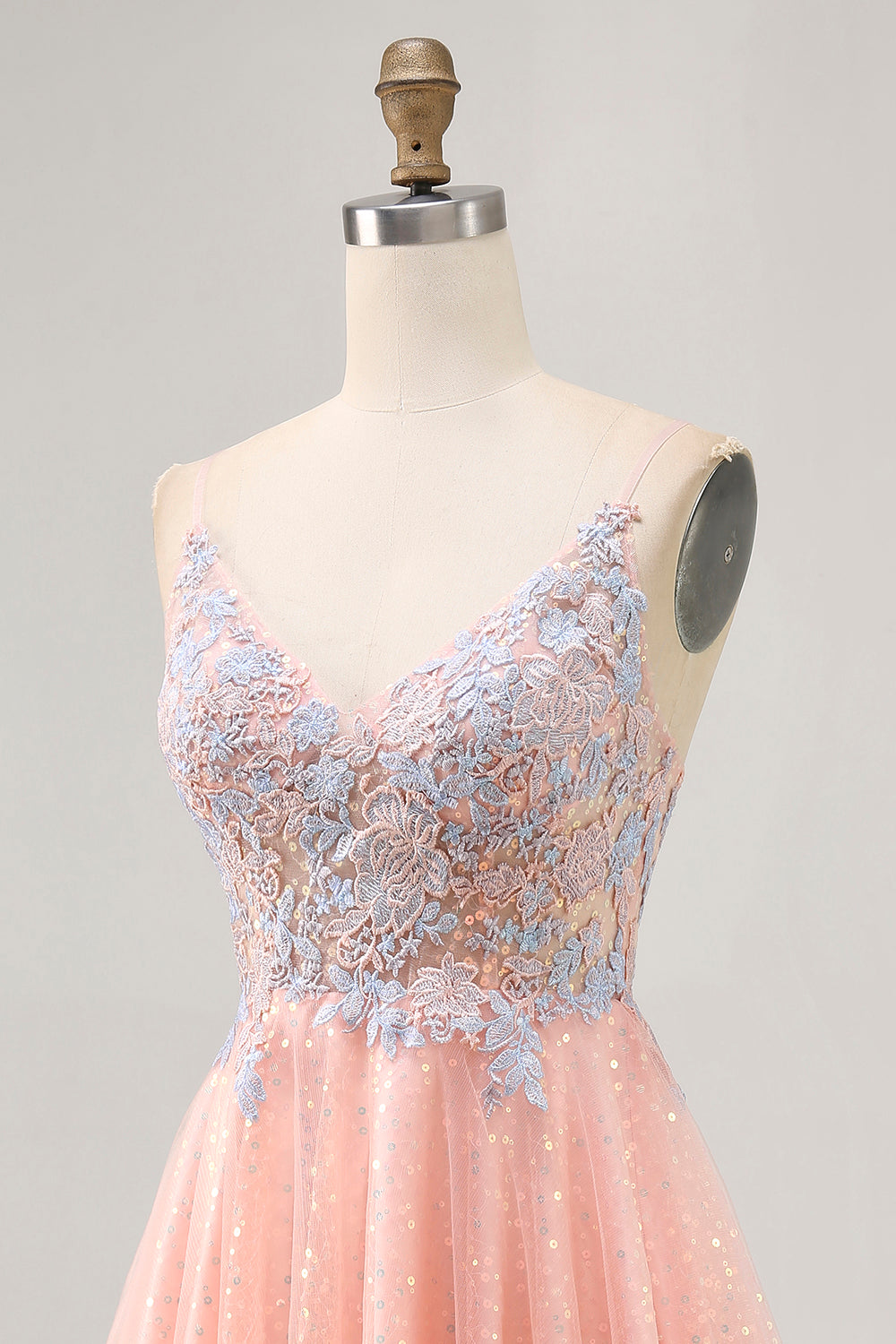 Blush A Line Sequins Appliqued Short Homecoming Dress