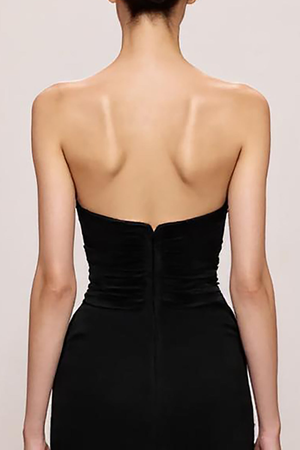 Black Velvet Mermaid Sweetheart Long Formal Dress